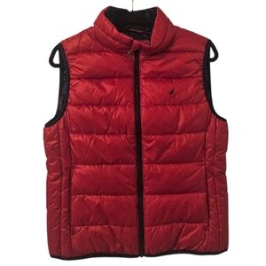 Black and Navy Blue Nautica Jeans Women's Puffer Vest